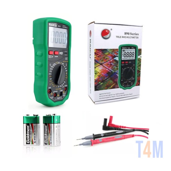 Baku Electrical Digital Multimeter BK-890B High Voltmeter Backlight Anti-Burning